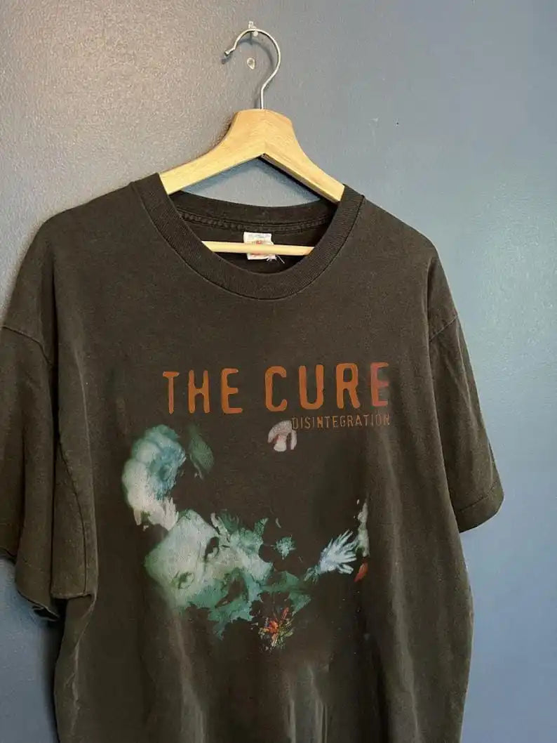 Y2K The Cure Theme T-shirt Summer New Retro Street Men's and Women's Casual Fashion T-shirt