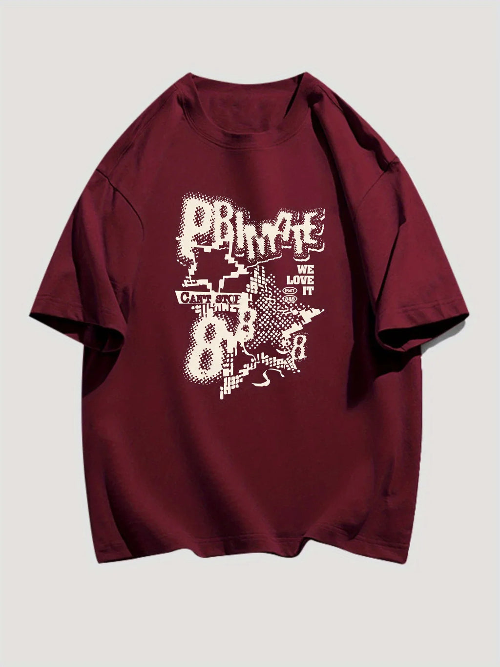 Y2K letter printed men's and women's short sleeved T-shirt, summer new fashionable multifunctional loose round neck Y2K top
