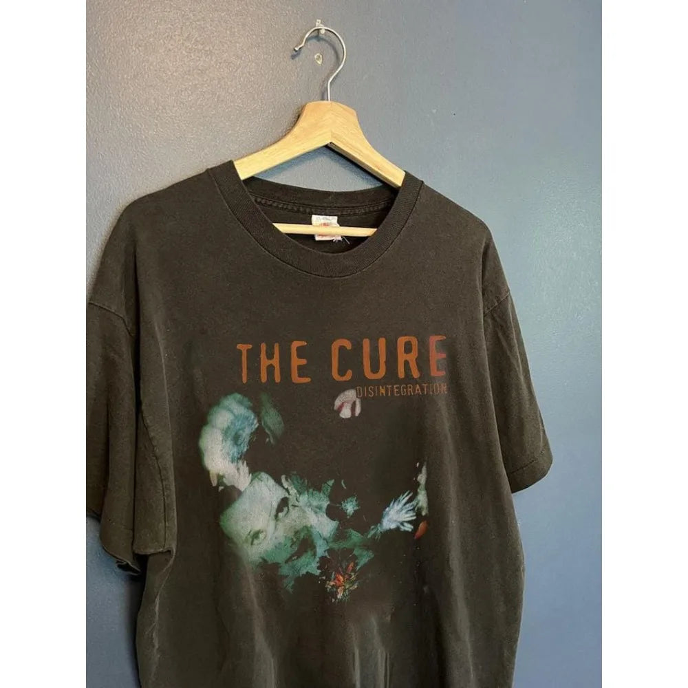 Y2K The Cure Theme T-shirt Summer New Retro Street Men's and Women's Casual Fashion T-shirt